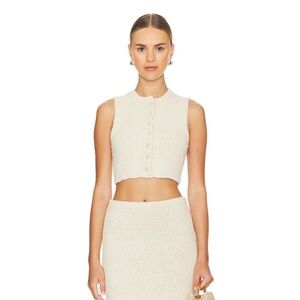 NWT Lovers and Friends Agnese Cropped Vest